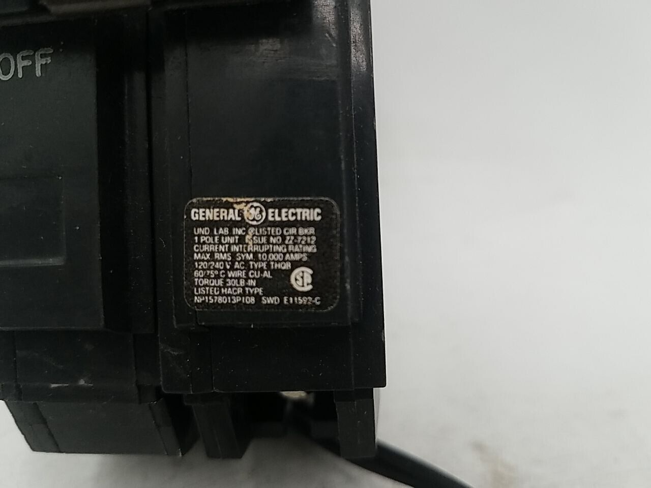 GE THQB1020ST1 Used