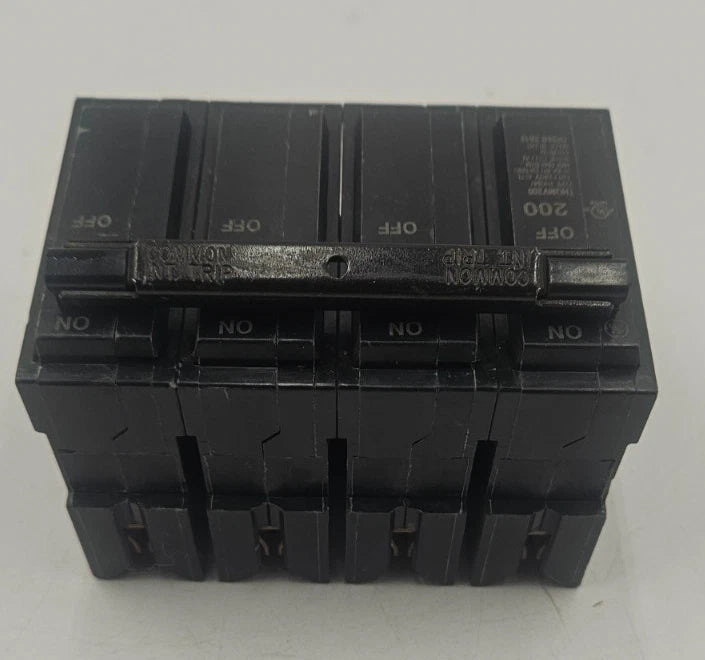 GE THQMV200 Main Circuit Breaker 200A 120/240V 2P 200 Amp 2 Pole with Mount USED Used