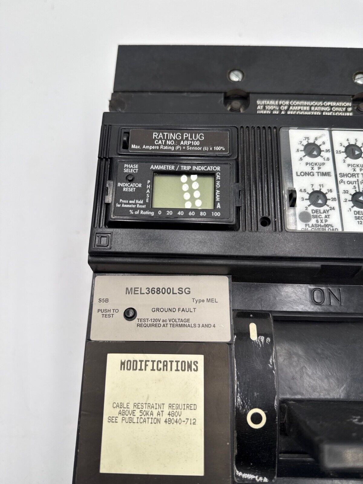 Square D MEL36800LSG Used