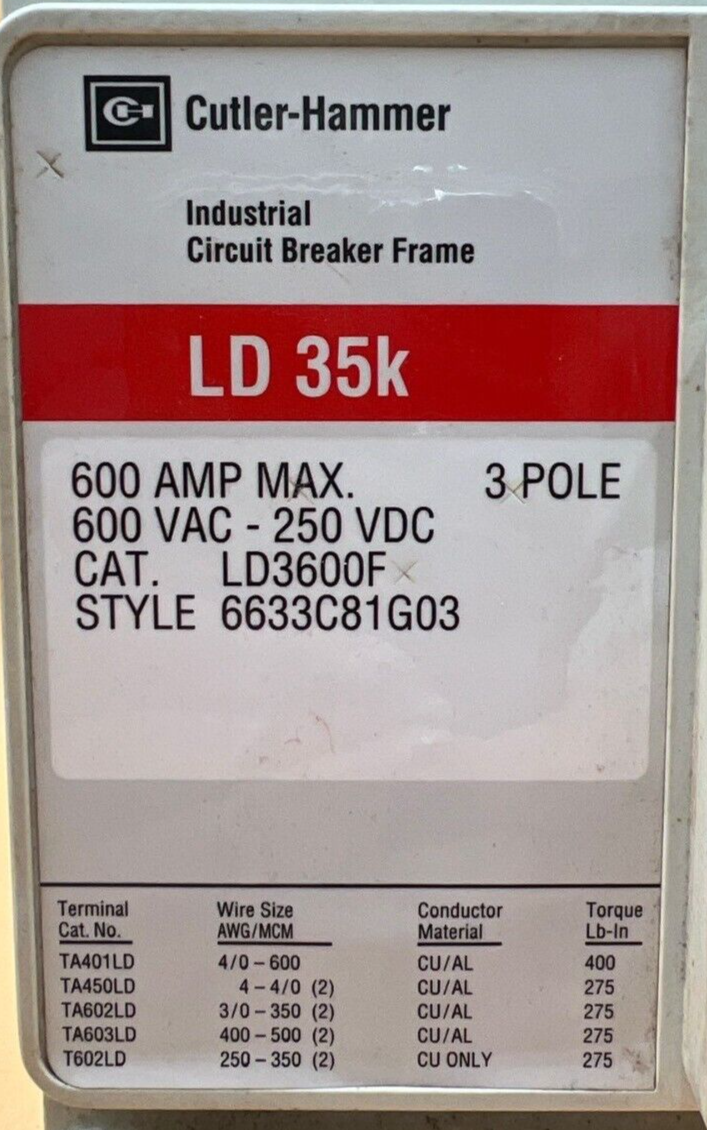 Cutler-Hammer LD3600 Used