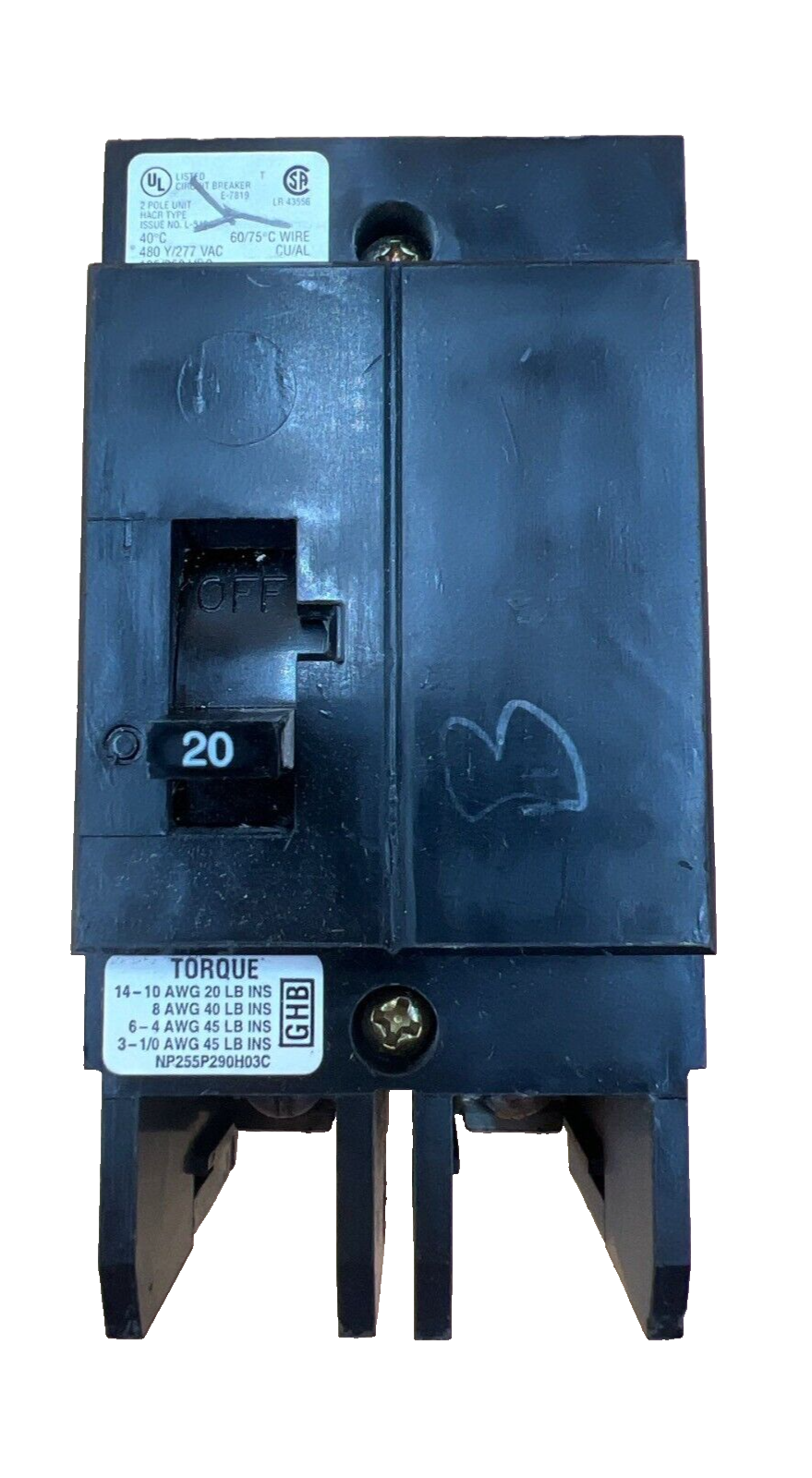 Cutler-Hammer GHB2020 Used