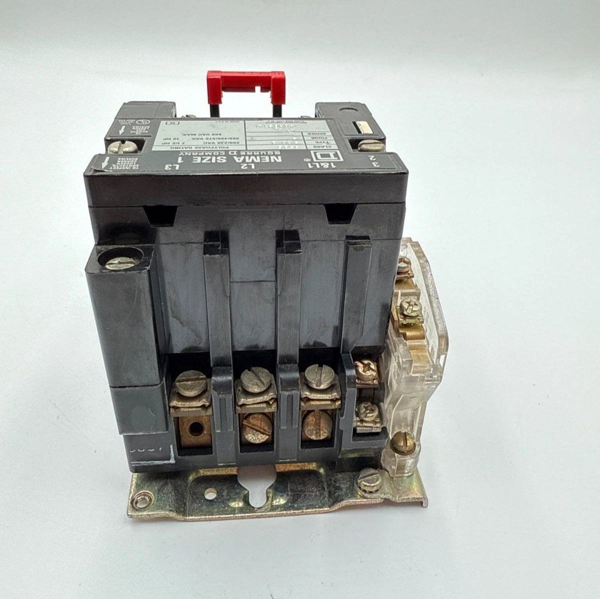 Square D 8536 SCO3 S NEMA Size 1 Starter 27A 10HP 3P 600V Coil 110/120V 8536SC03 Used