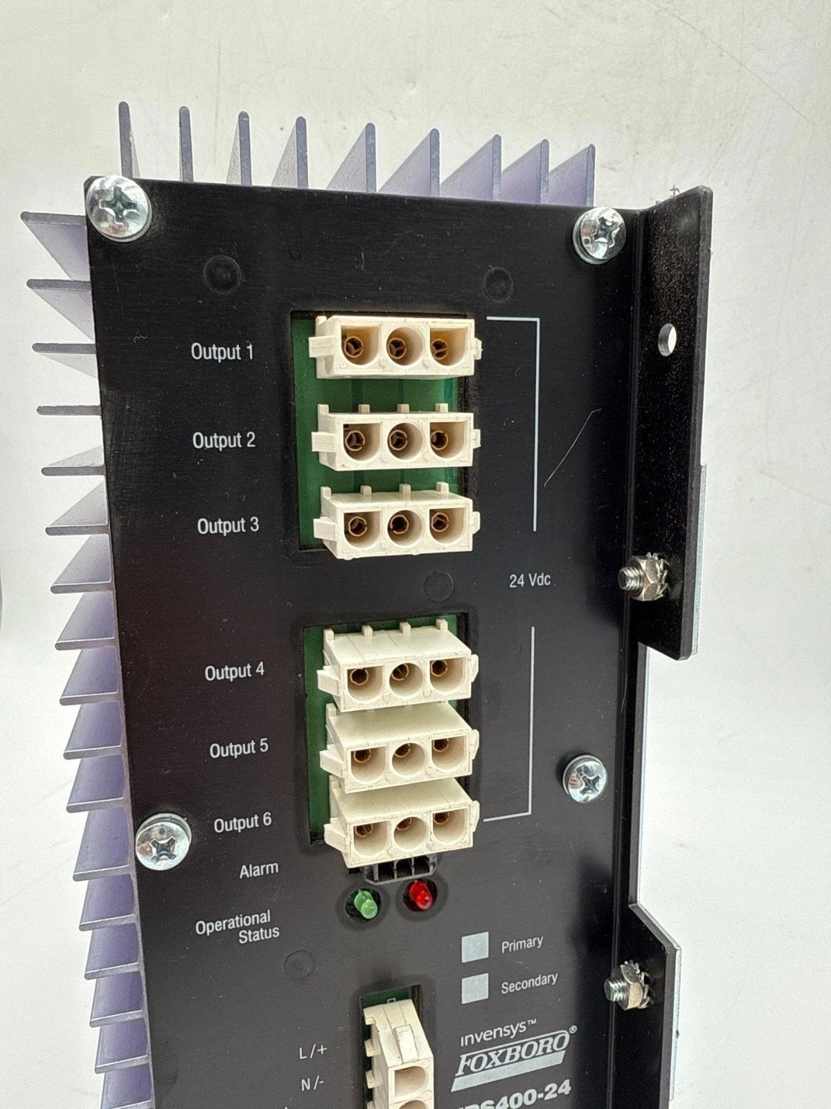 Invensys Foxboro P0922YU FPS400-24 Power Supply I/A Series Rev G 24VDC 6 Output Used