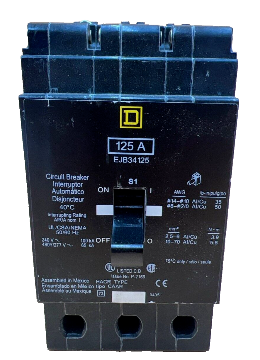 Square D EJB34125 Used