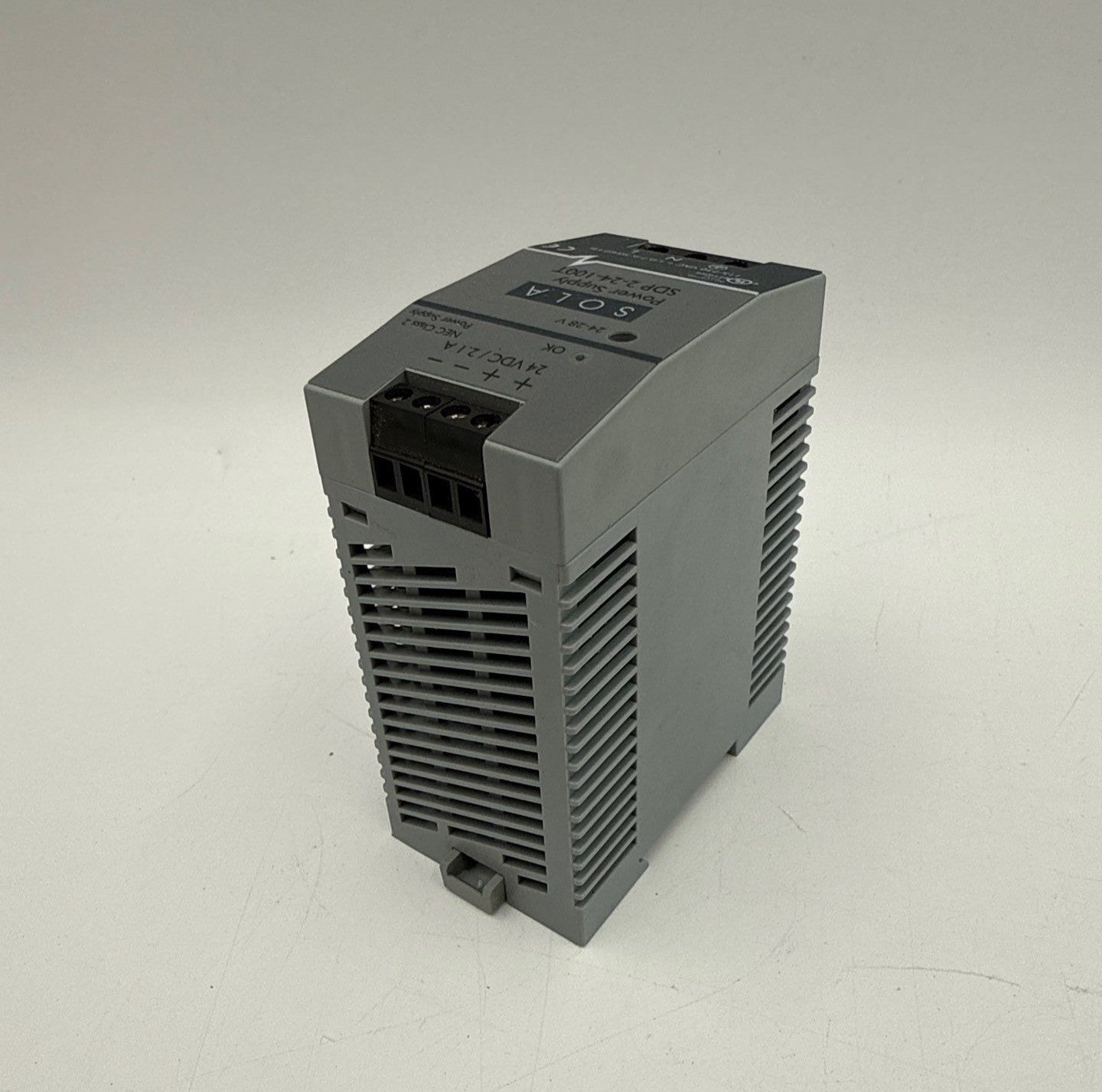 SOLA SDP 2-24-100T Power Supply 24VDC-28VDC 115-230VAC 1.1/0.7A 50/60Hz Used