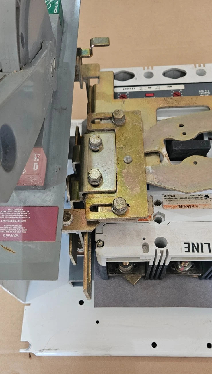 Allen Bradley 2100 Centerline 600A Main Breaker HLD3600 MCC Bucket 600V Used