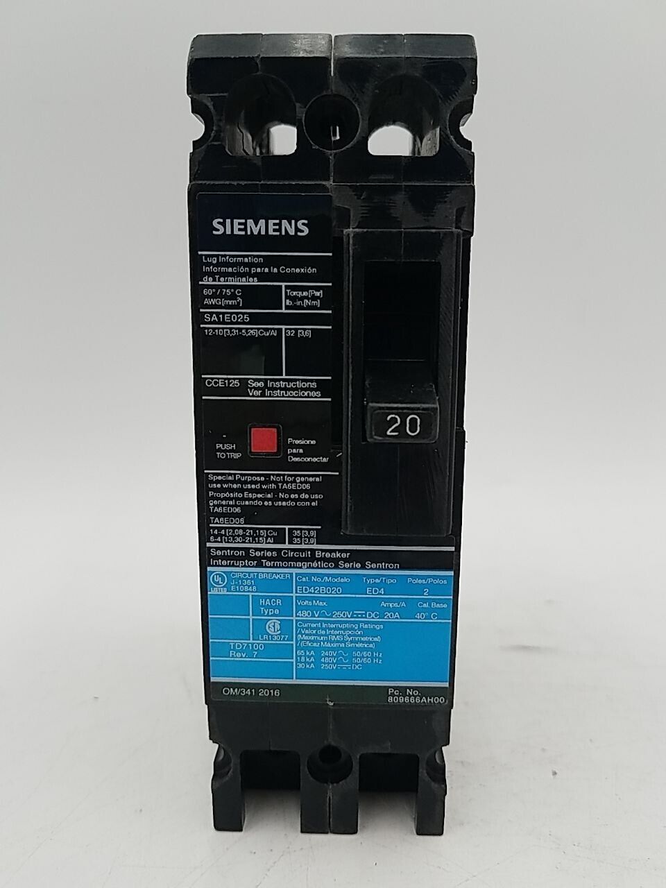 Siemens ED43B020 Used