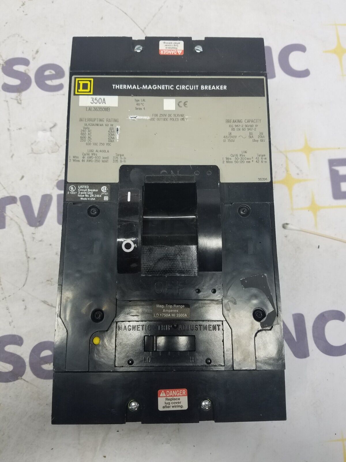 Square D LAL36350MB Used