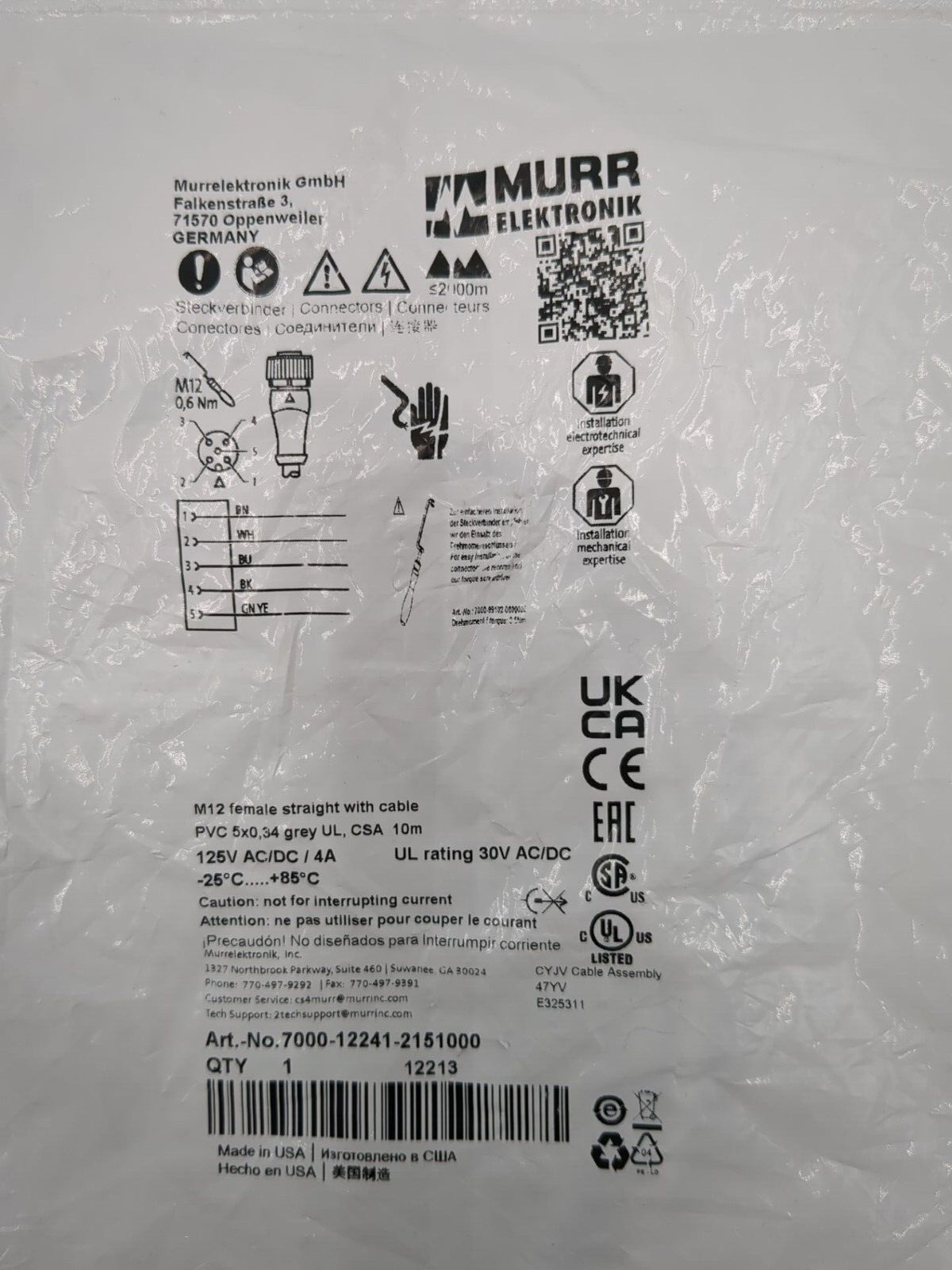 MURR 7000-12241-2151000 New