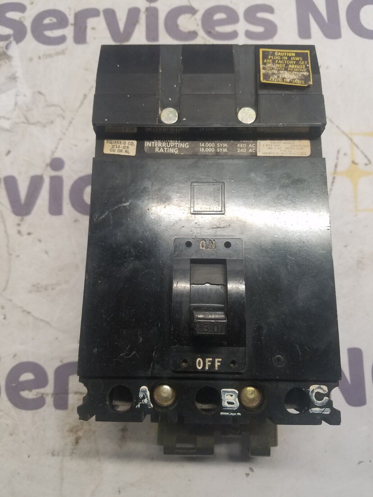 Square D FA34030 Used
