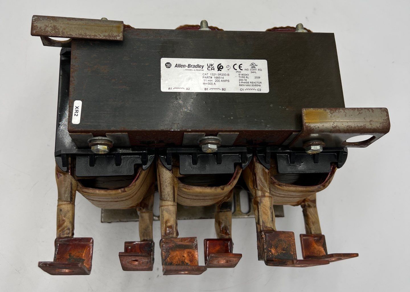 Allen Bradley 1321-3R200-B Drive Line Reactor 3PH 200A 0.110MH 200-690V Used