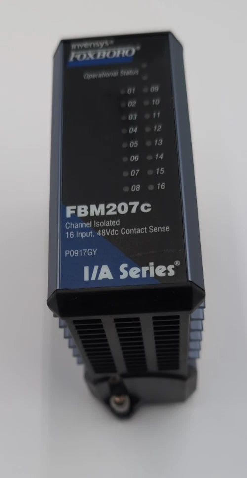 FOXBORO FBM207C I/A Series Channel Isolated Contact Sense 16 Input 48VDC P0917GY Used