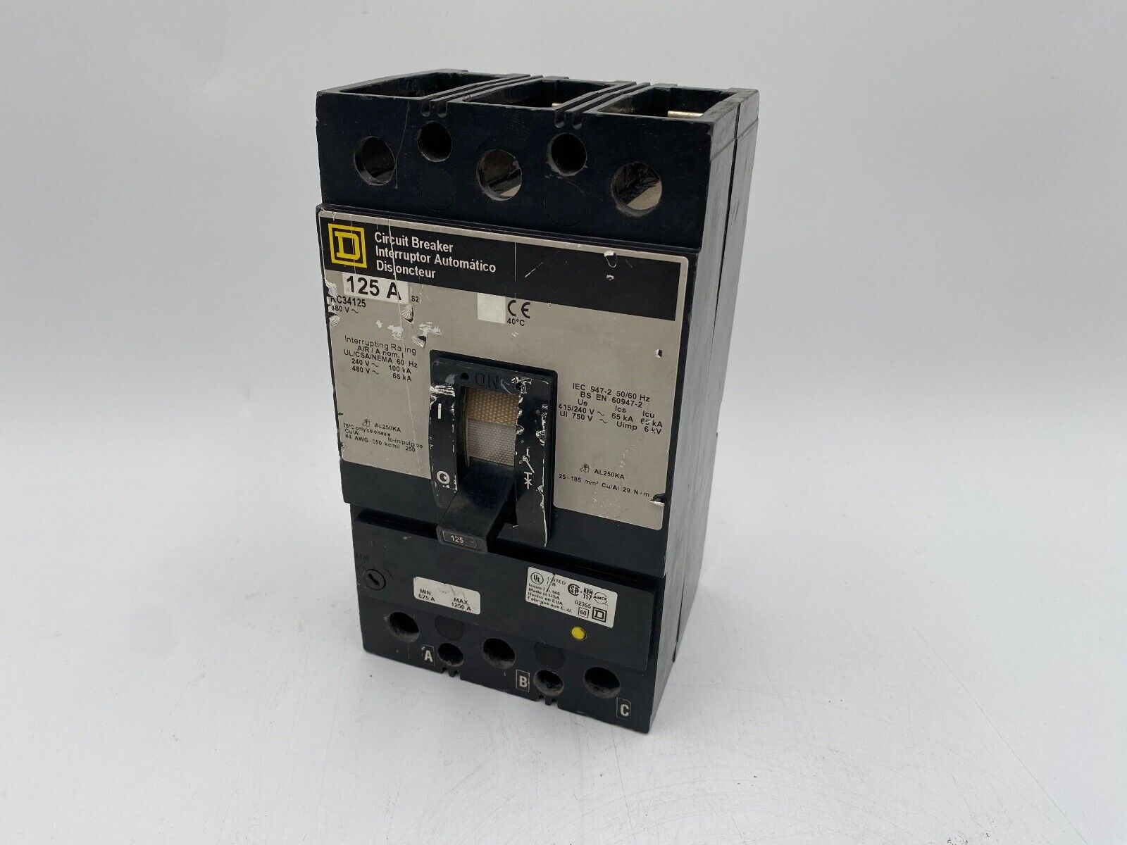 Square D KC34125 Used