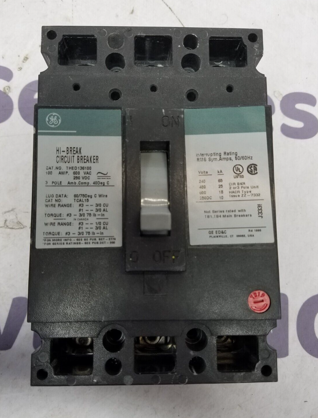 GE THED136100 Used