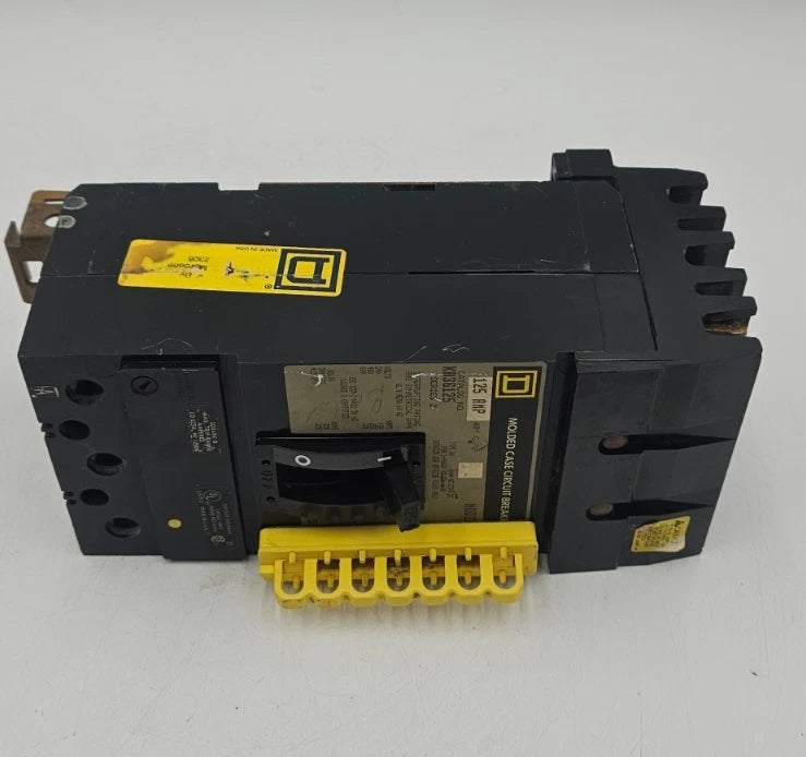 Square D KA36125 I-Line Circuit Breaker 125A 3P 600V 3PH KA 125 Amp 3 Pole USED Used