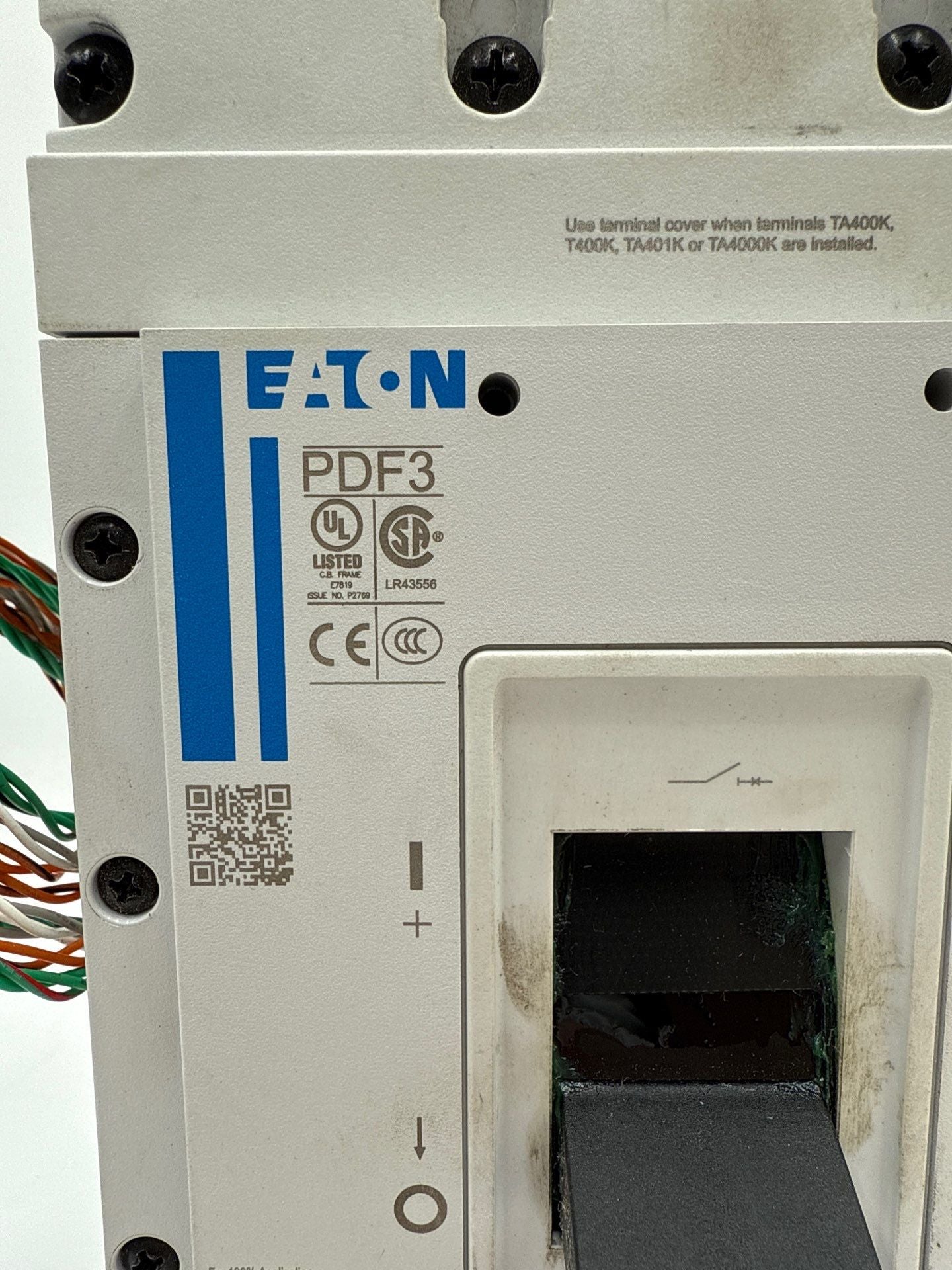 Eaton PDF33M0400FNNN Circuit Breaker 125A 3P 600V PDF3 125 Amp 3 Pole New