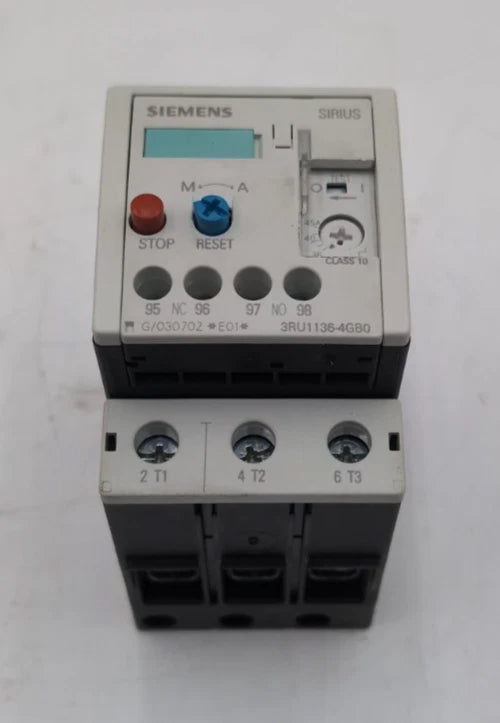 Siemens 3RU1136-4GB0 Sirius Thermal Overload Relay Size S2 Class 10 36-45A New New