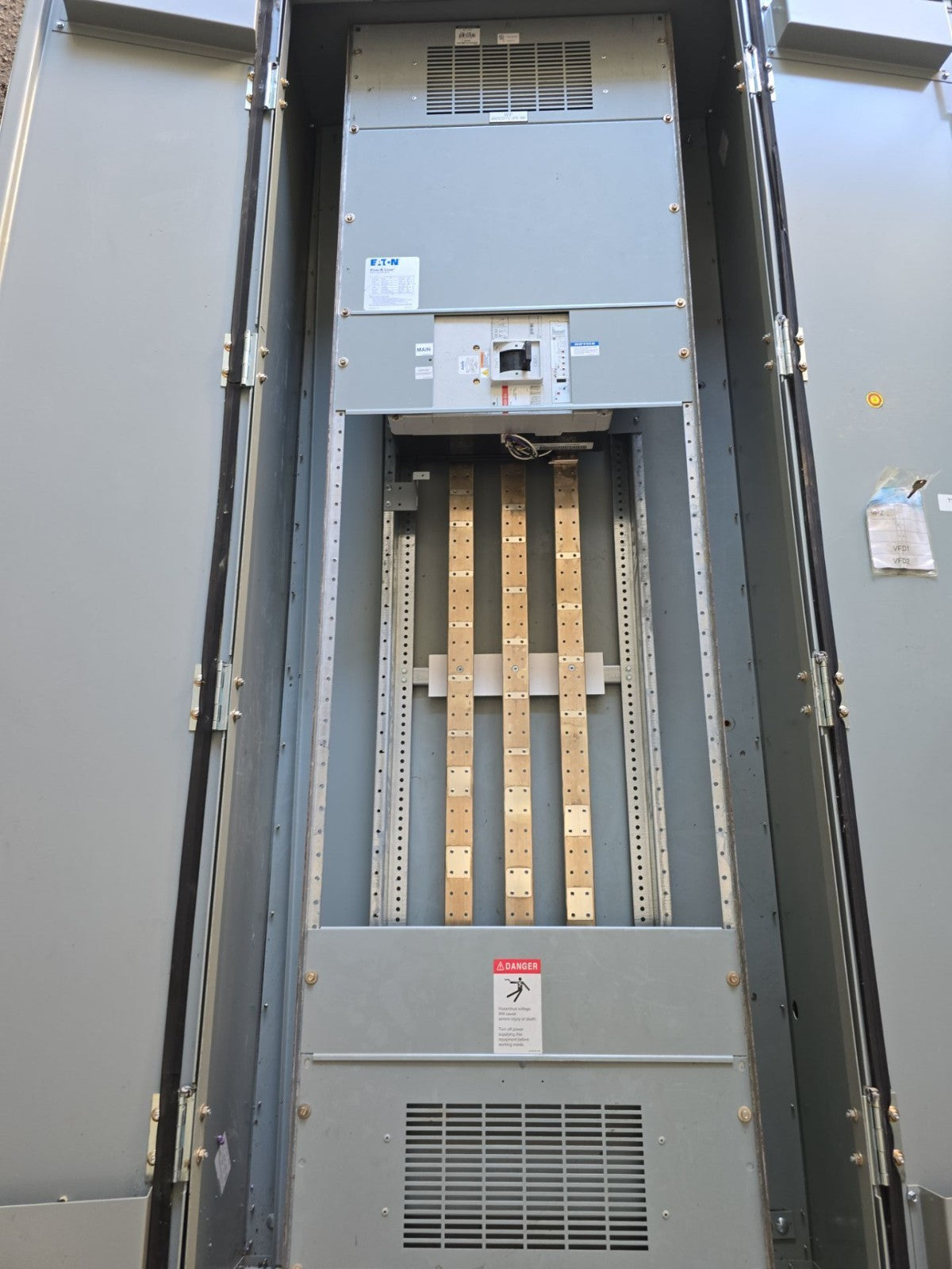 Eaton PRL4B Panelboard 1200A 480/277V 3PH MCB Panel 1200 Amp NGH312039E LSIG 3R Used