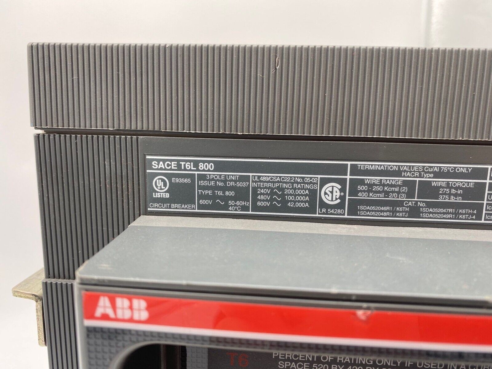 ABB T6L800 Used