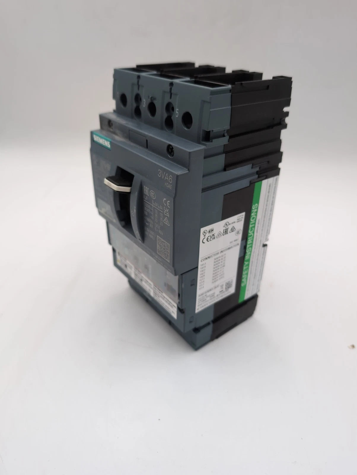 Siemens 3VA6110-6HN31-0AA0 Circuit Breaker 100A 3P 600V 3PH LSI Trip 100 Amp NEW New