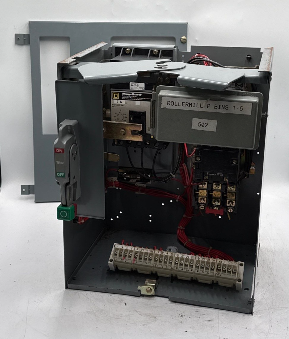 Square D Model 6 18" 7A Combo MCC Bucket Size 1 Reversing Starter FAP3600712M Used