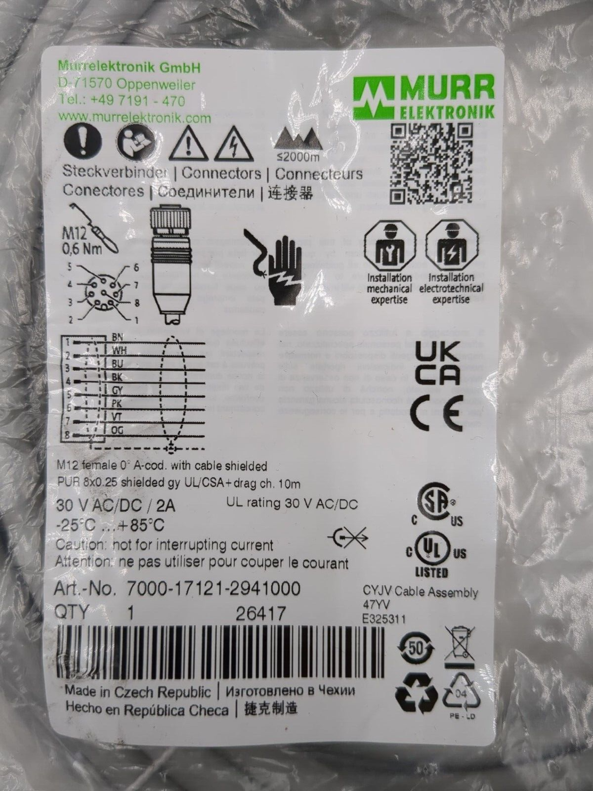 Murr 7000-17121-2941000 New