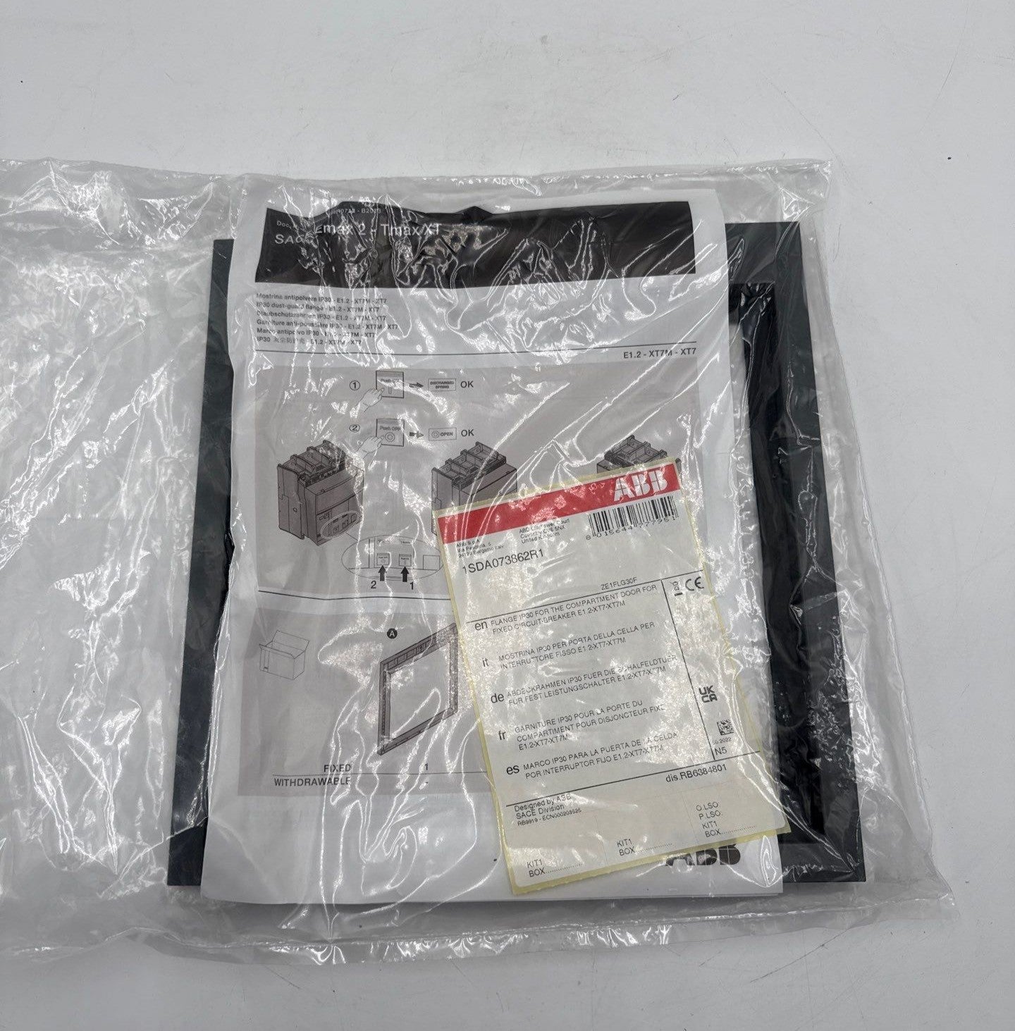 ABB 1SDA073862R1 Compartment Door Flange for Fixed Circuit Breaker XT7 XT7M New