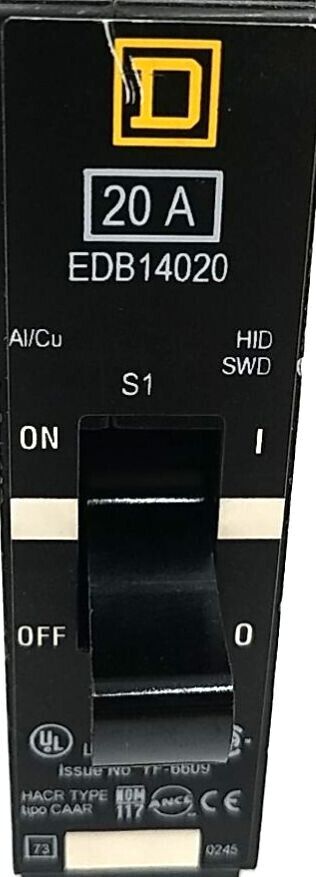 Square D EDB14020 Used