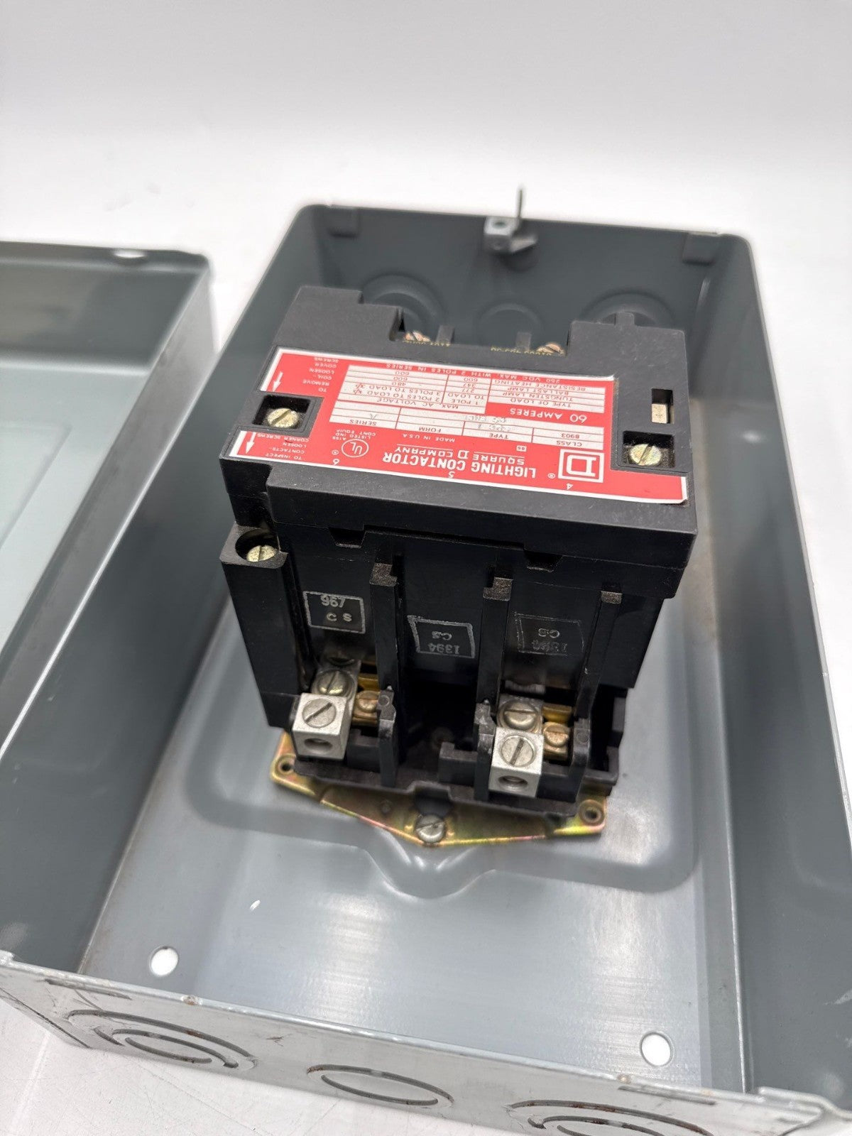 Square D 8903SPG1 Enclosed Lighting Contactor 60A 3P Coil 110/120V 8903LG30 New