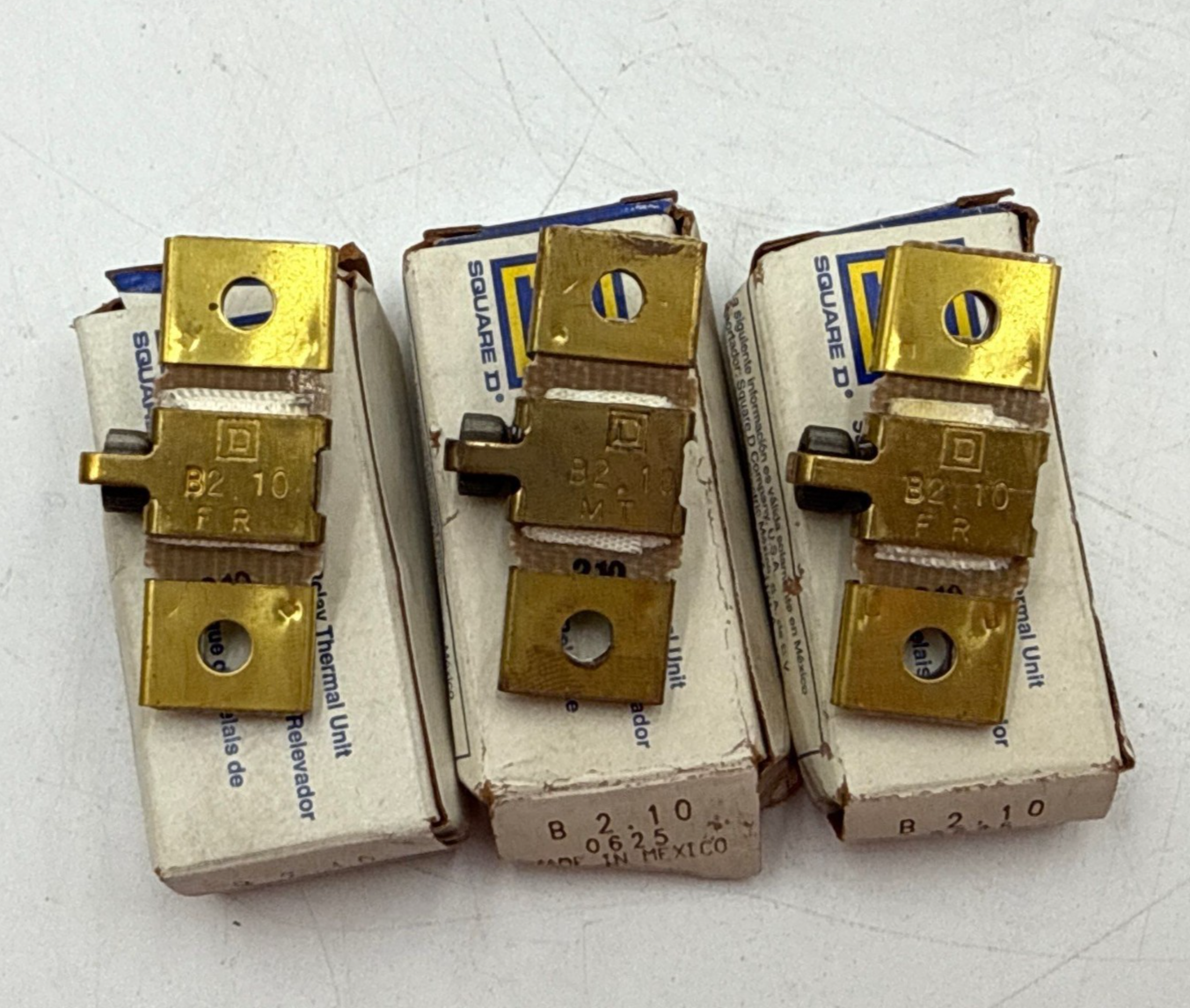 3PC Lot Square D B2.10 Thermal Overload Relay Heater Element Unit B210 3 Piece New