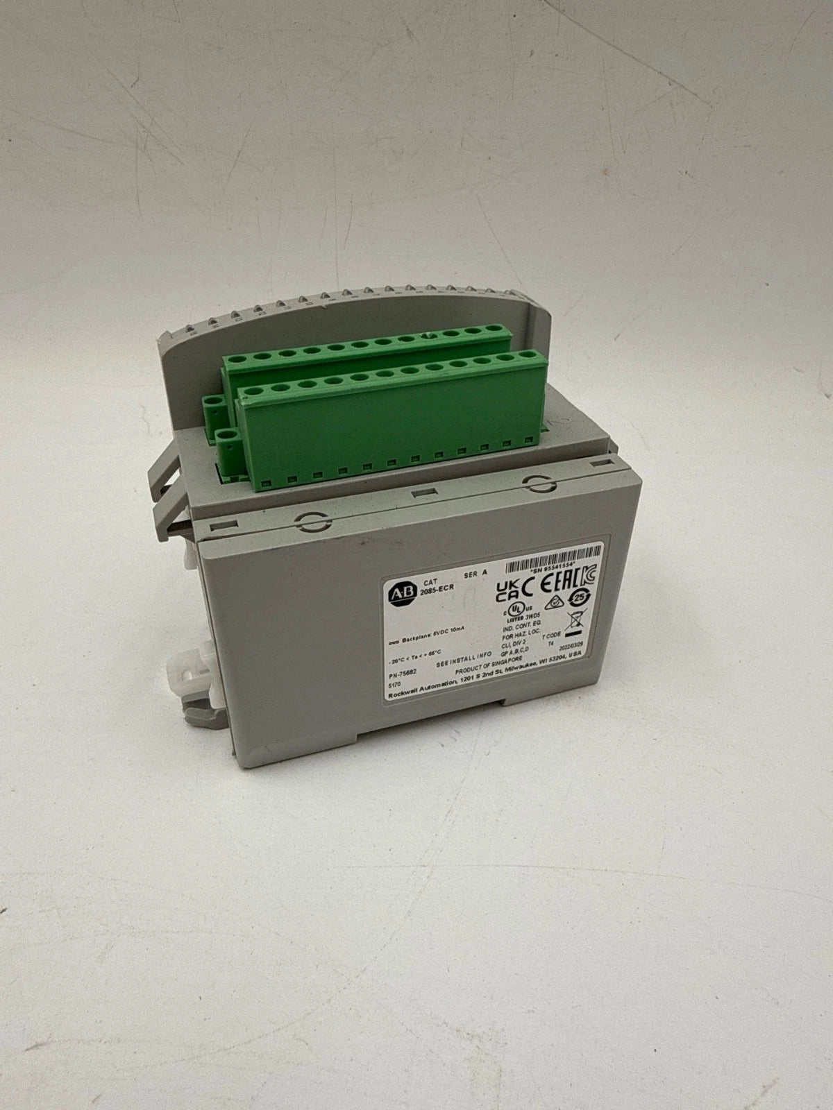 Allen-Bradley 2085-IQ16 Micro800 16 Point Digital Input Module 2085IQ16 2085-ECR Used