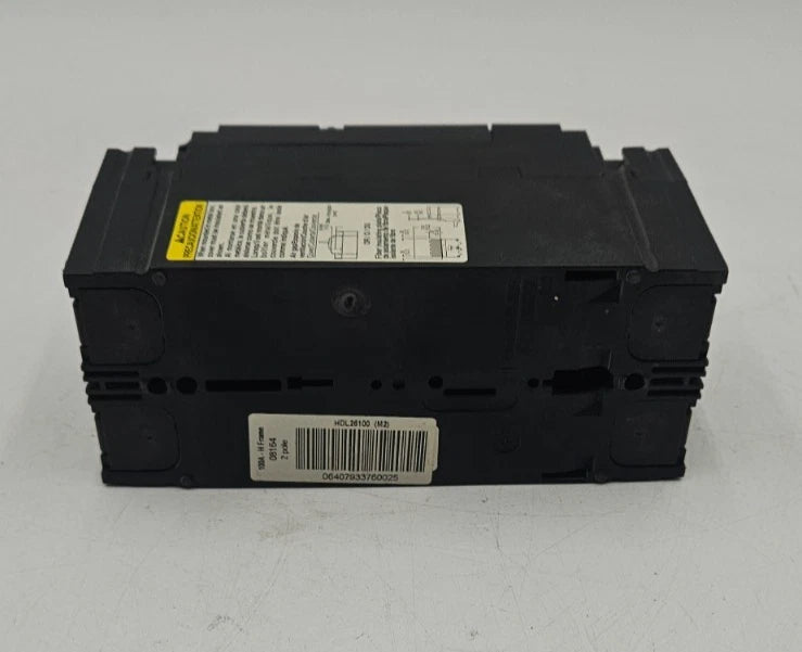 Square D HDL26100 Circuit Breaker 100A 2P 600V HDL 100 Amp 2 Pole HD150 HDL USED Used
