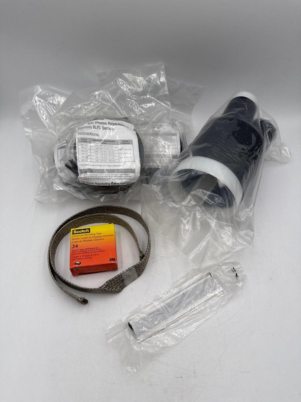 3M 3C-BOK-5 Cold Shrink Three Conductor Breakout Kit 1.18in–1.52in 30,0mm–38,6mm New
