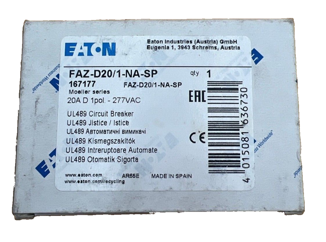 Eaton FAZ-D20/1-NA-SP