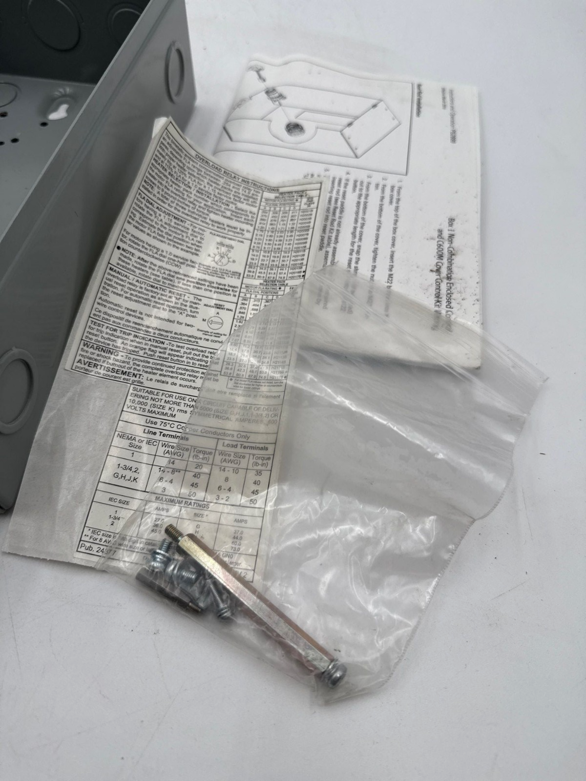 Eaton ECN0511AAA Lighting Contactor Enclosure ONLY Type 1 Indoor Encl