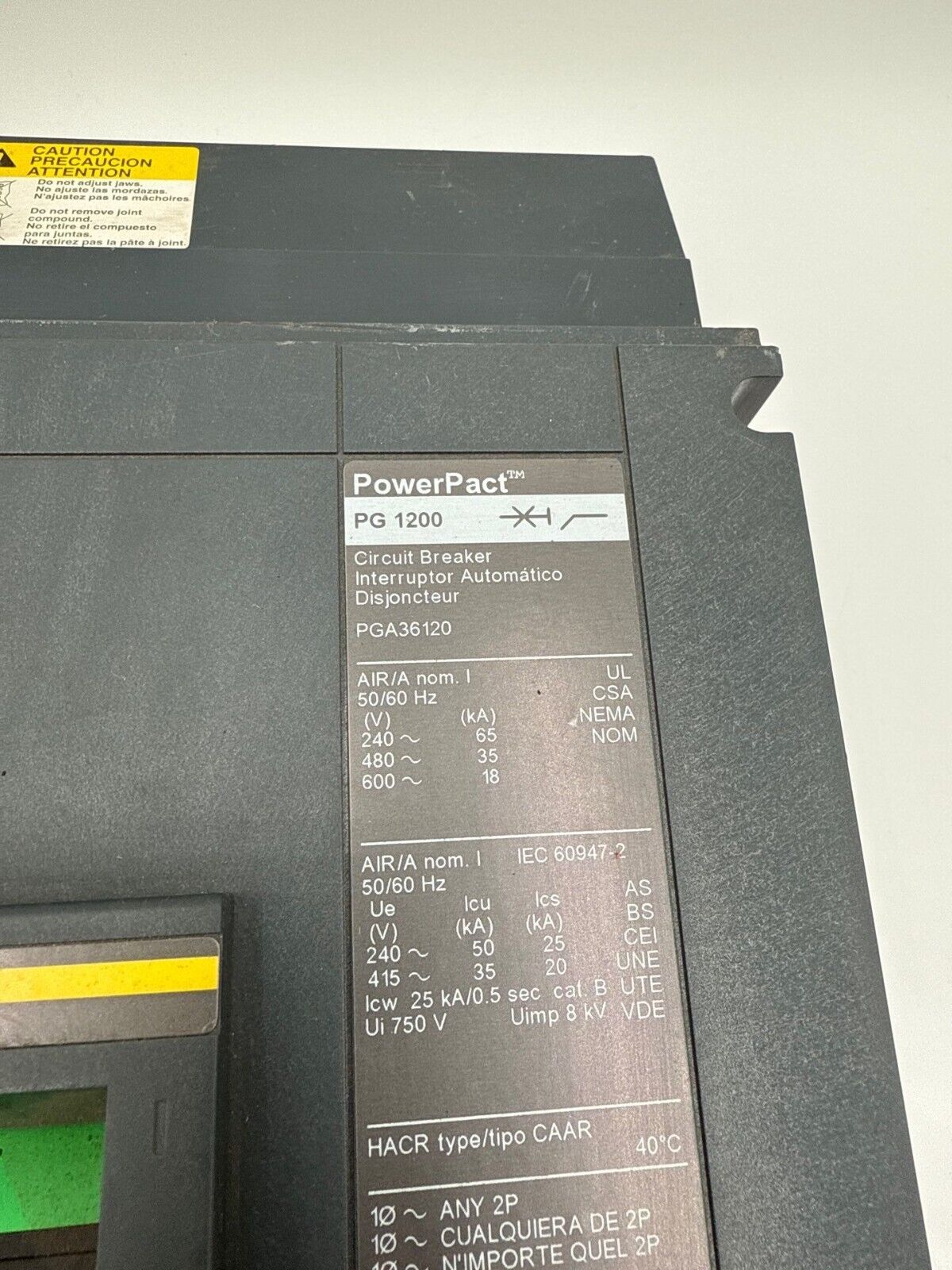 Square D PGA36120 New