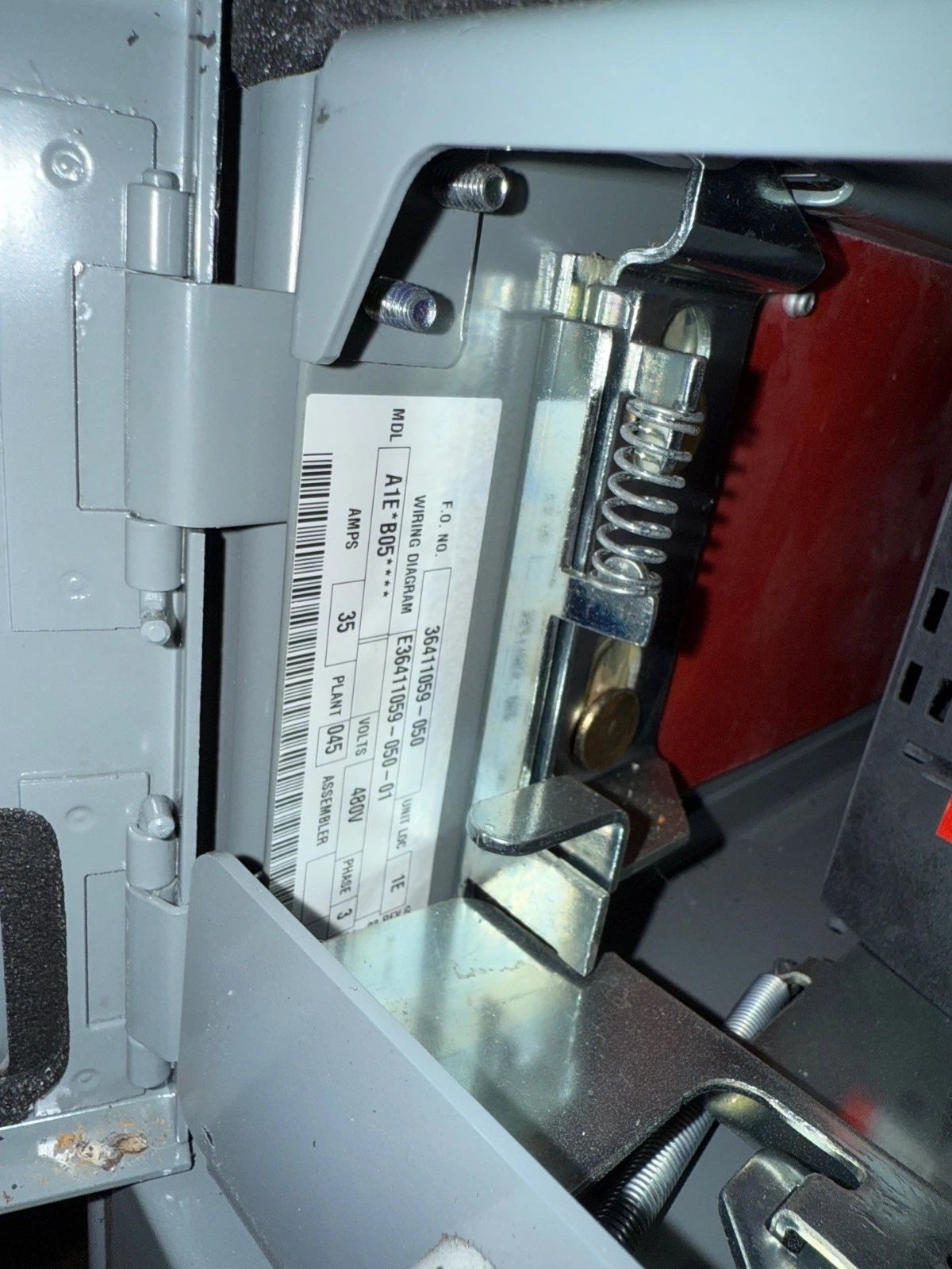 6" Square D Model 6 35A MCC Feeder Bucket 35 Amp HJL36035 Breaker HJL New