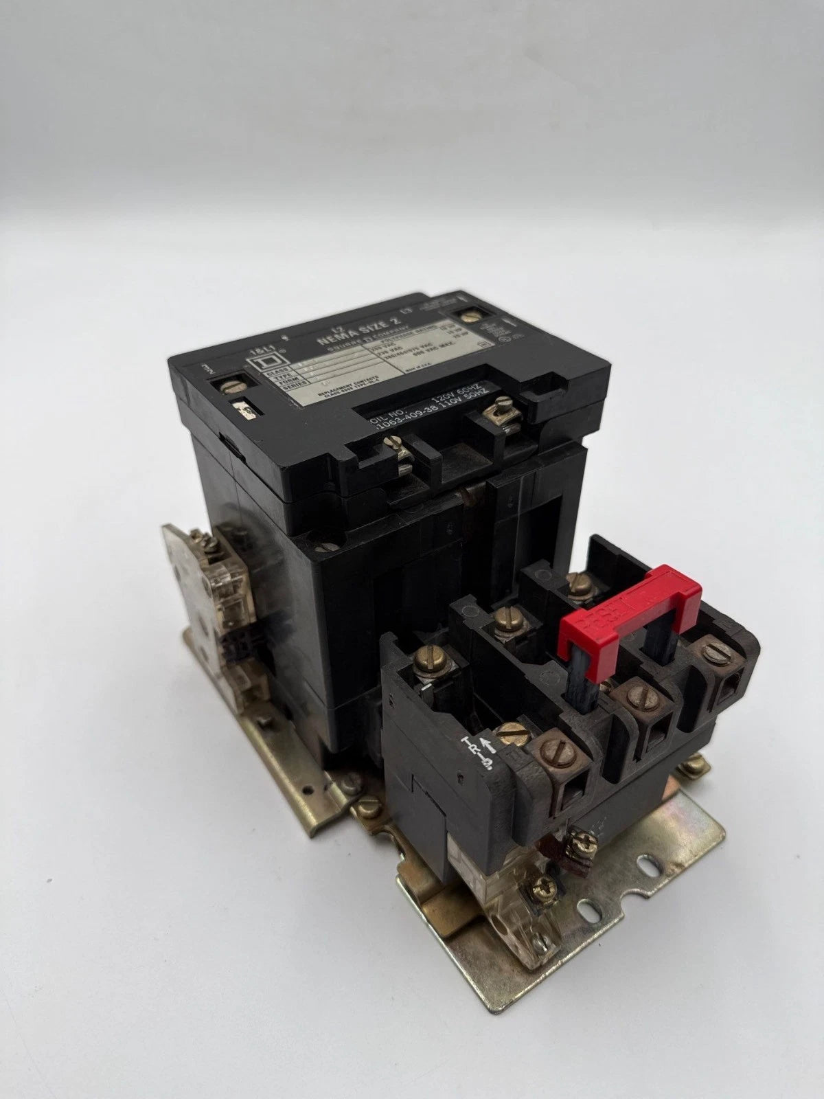 Square D 8536SD01 NEMA Size 2 Starter Coil 110/120V 3P 600V 3PH 25HP 8536SDO1 Used