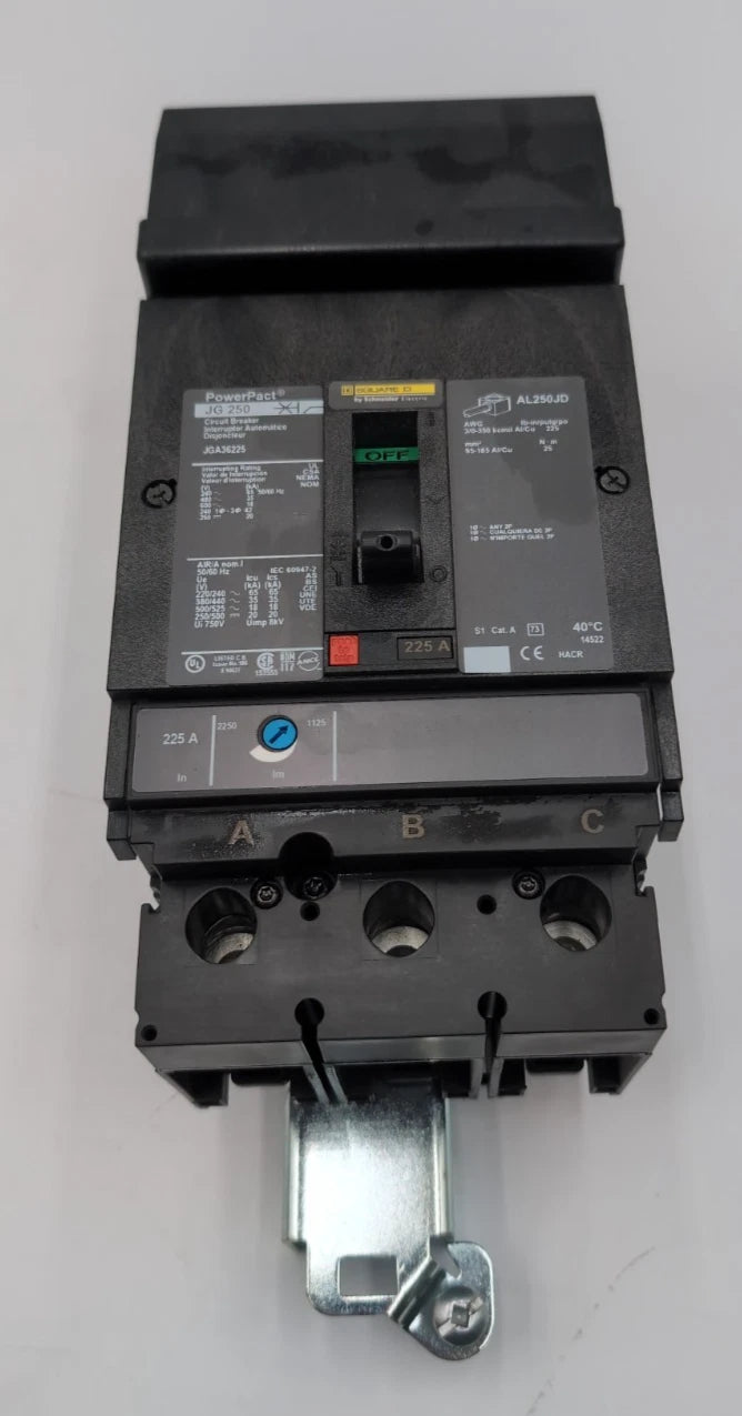 Square D JGA36225 I Line Circuit Breaker 225A 3P 600V 3PH JGA 225 Amp 3 Pole NEW New