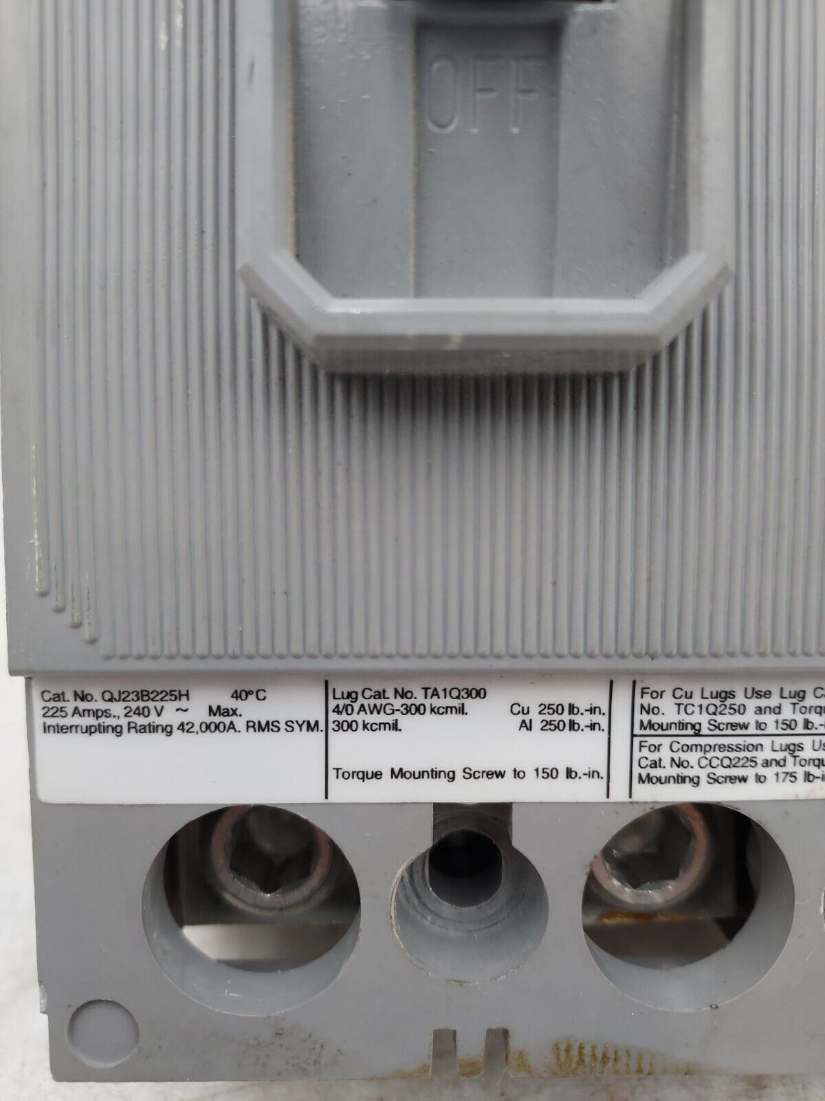 Siemens QJ23B225H Used