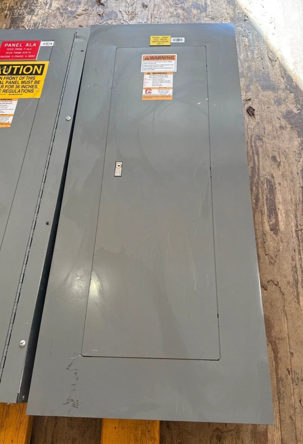 Square D NF Panelboard 125A 480/277V 3PH 4W 42 Cir MCB Panel 125 Amp HDP36125 Used