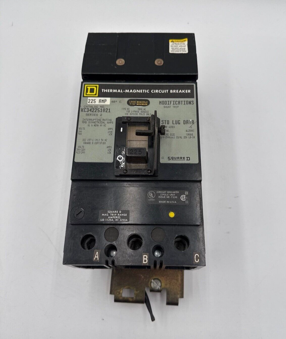 Square D KC342251021 Used