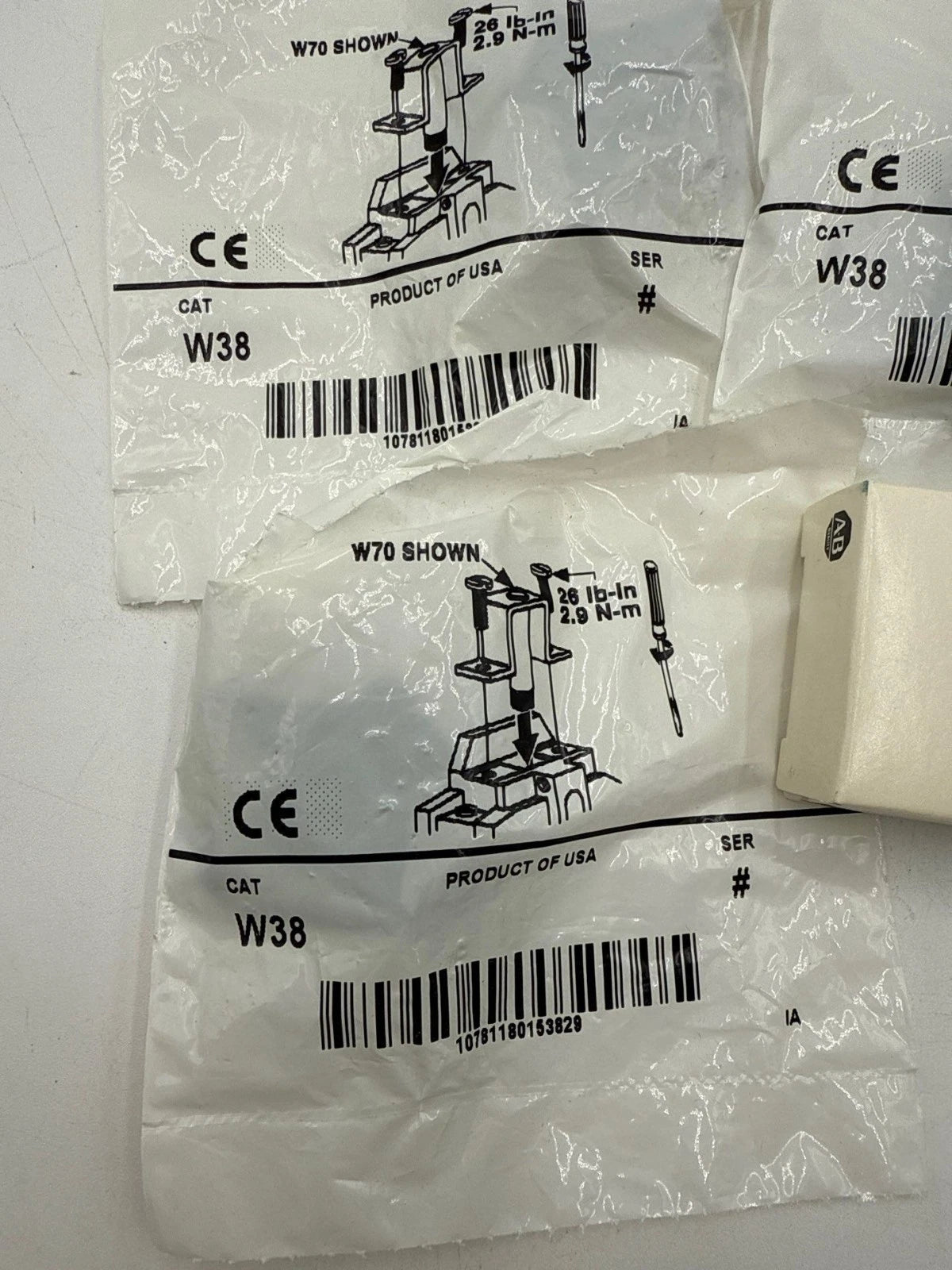 4PC Lot Allen Bradley W38 Thermal Overload Relay Heater W-38 2.59A Element Unit New