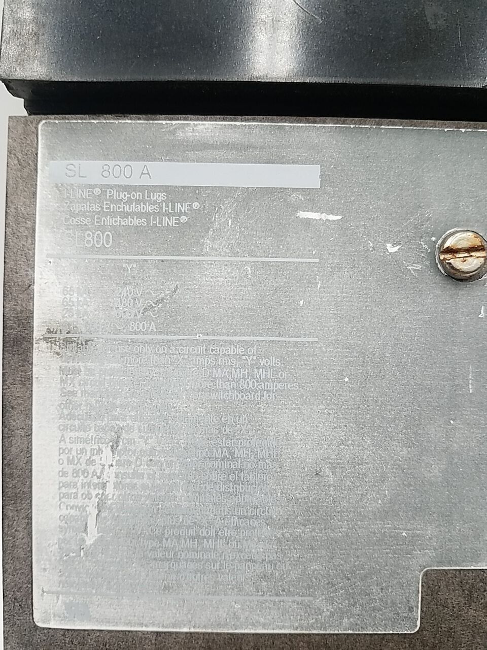 Square D SL800 Used