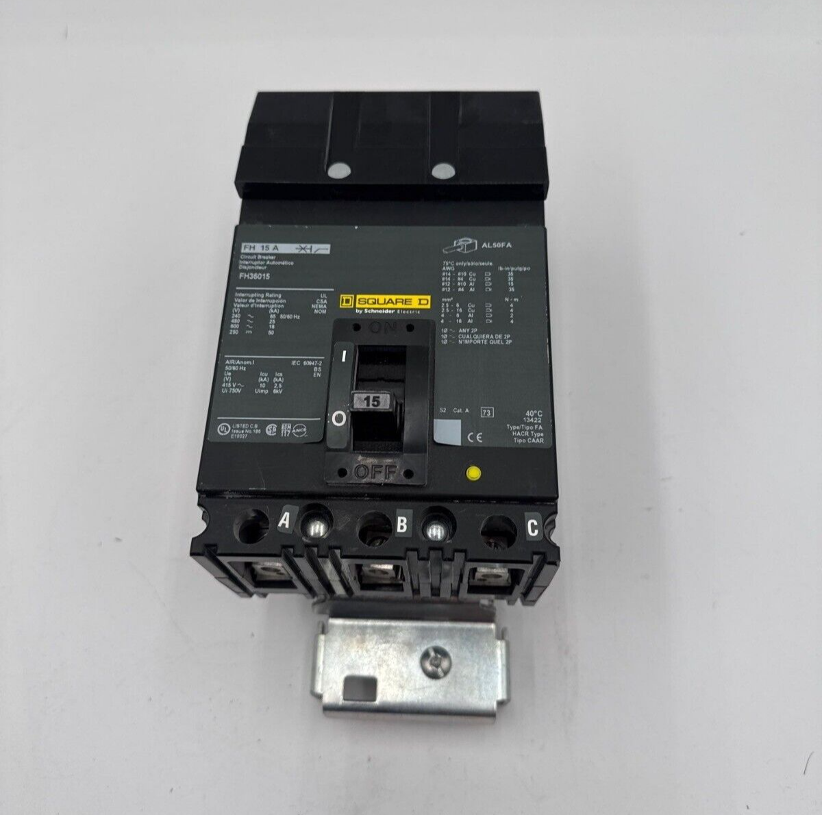 Square D FH36015 Used