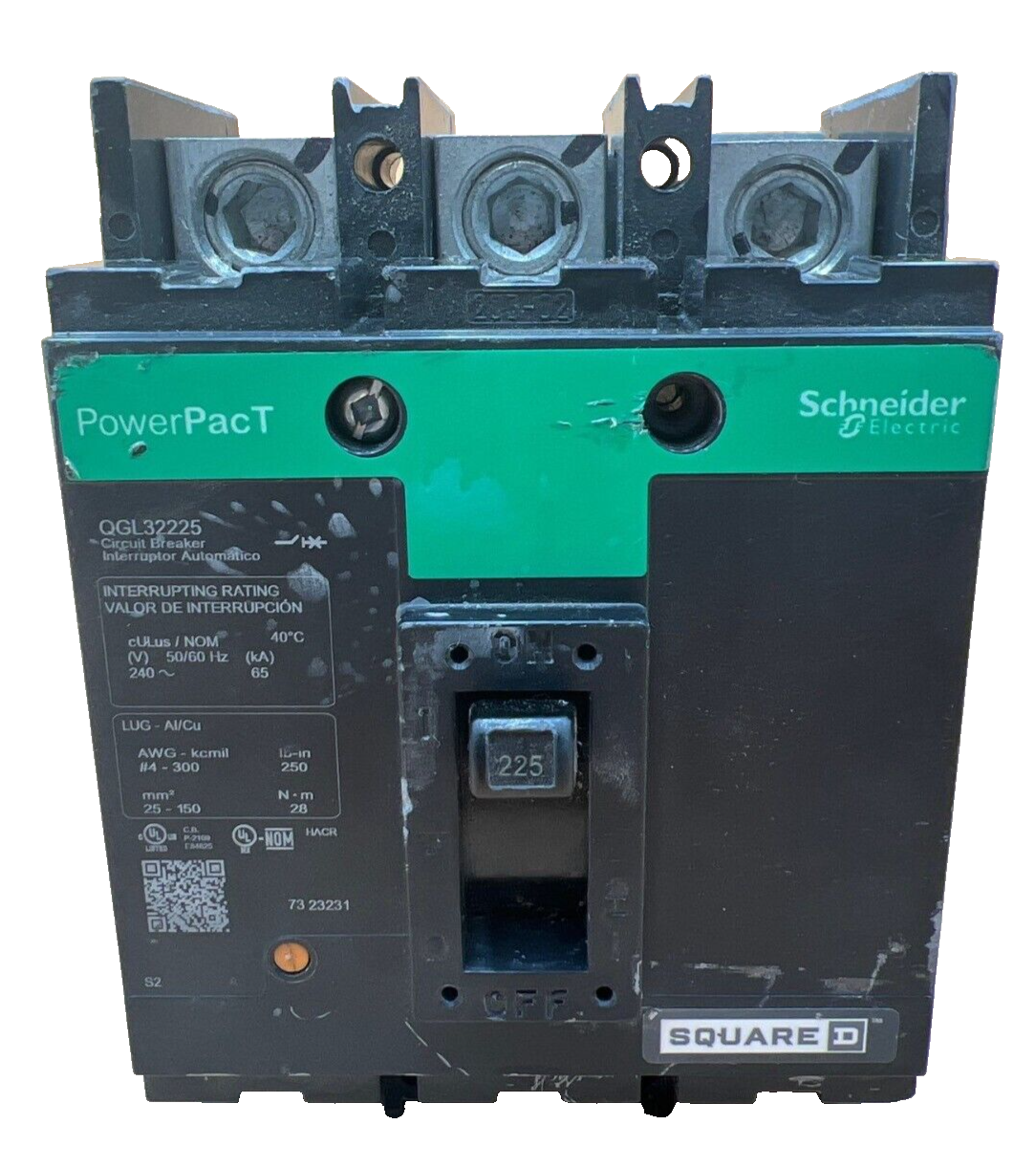 Square D QGL32225 Used