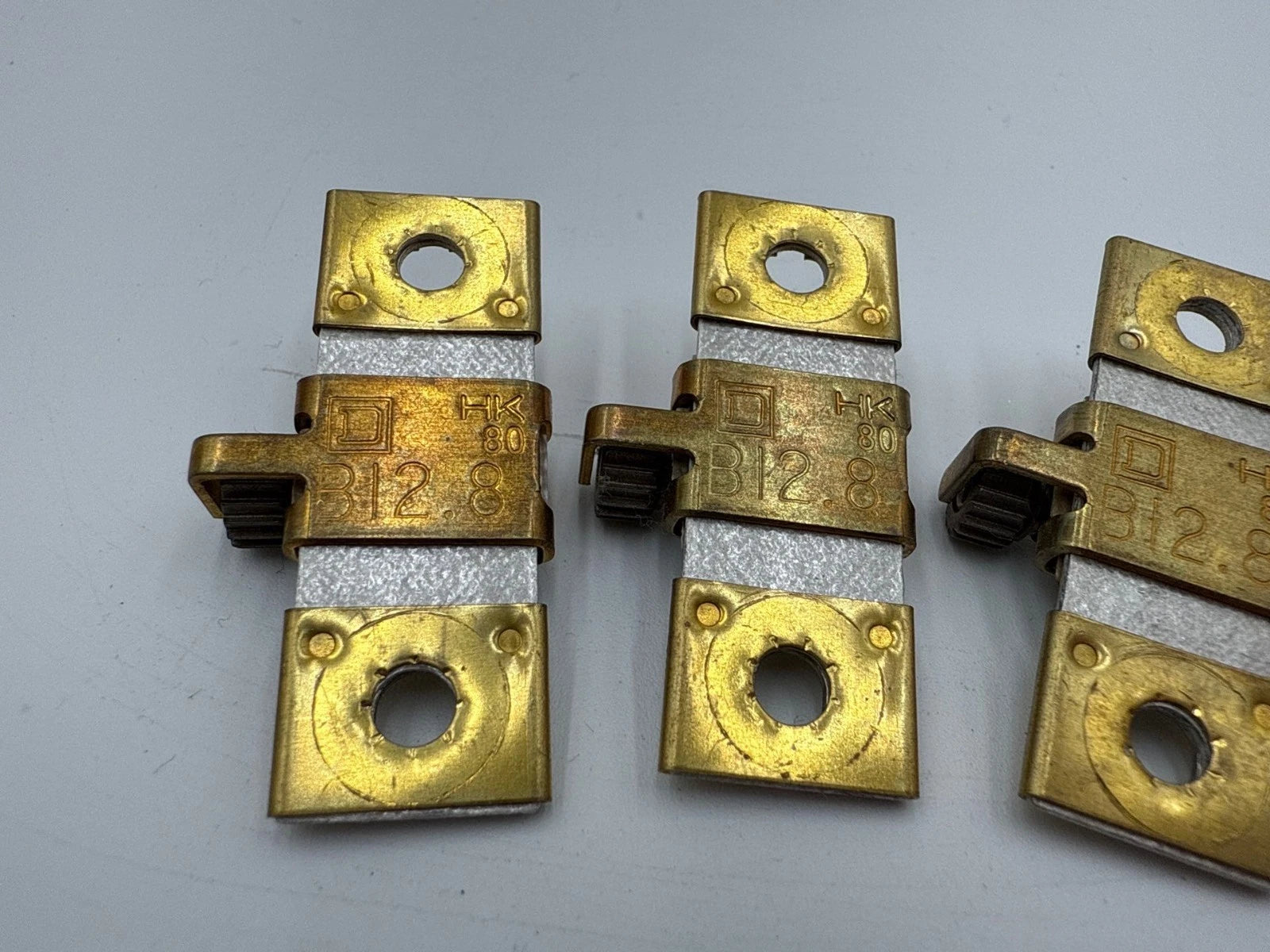 3PC Lot Square D B12.8 Thermal Overload Heater Element Unit B128 8.14-10.4 Amp Used