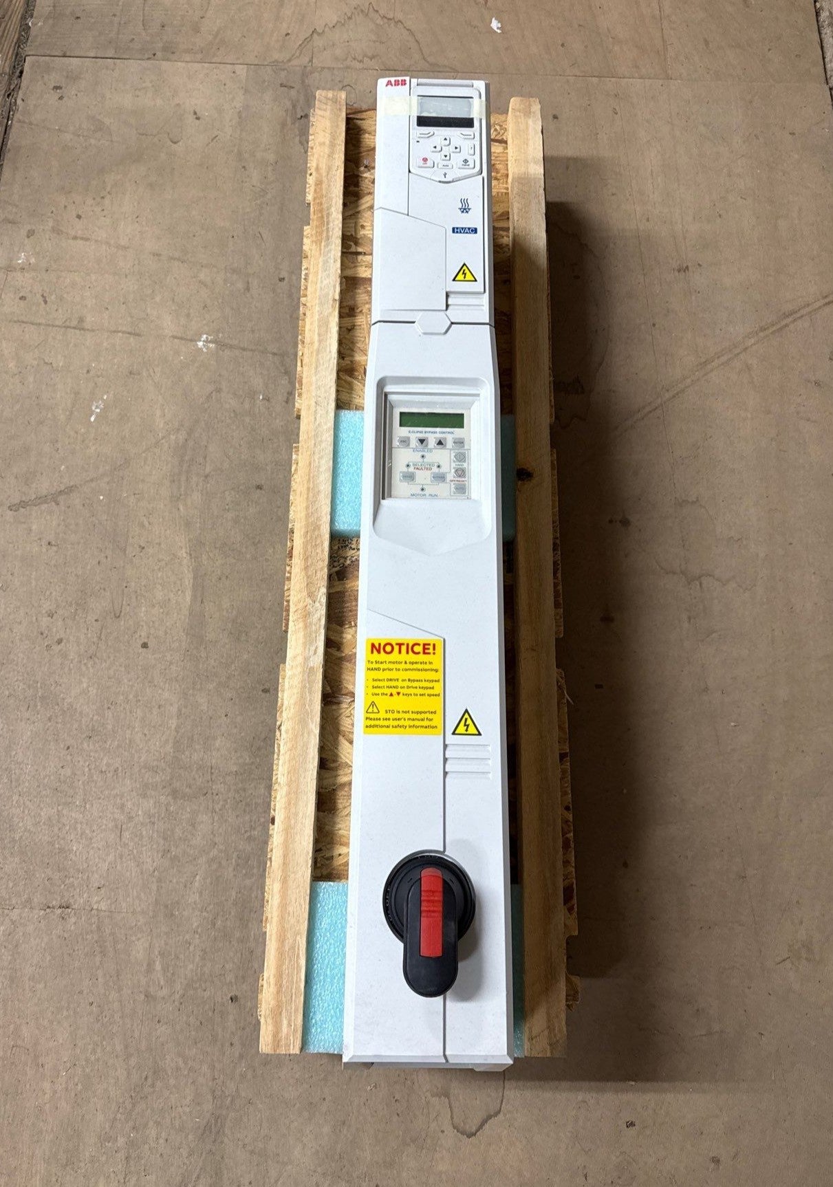 ABB ACH580-VCR-03A5-4+K465 E-Clipse Bypass AC Drive 2HP 480V 100kA New