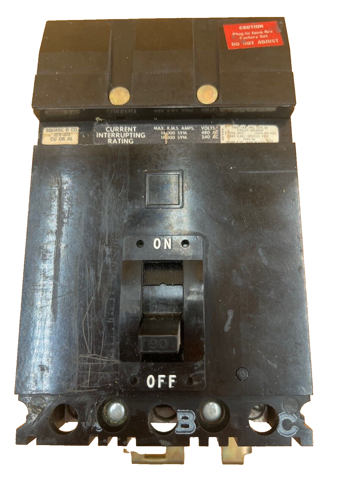 Square D FA34090 Used