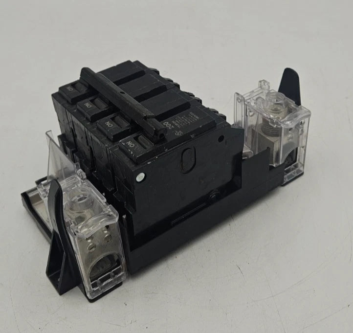 GE Main Breaker THQMV200 200A 120/240V 2P With Lugs 200 Amp 2 Pole Used Used